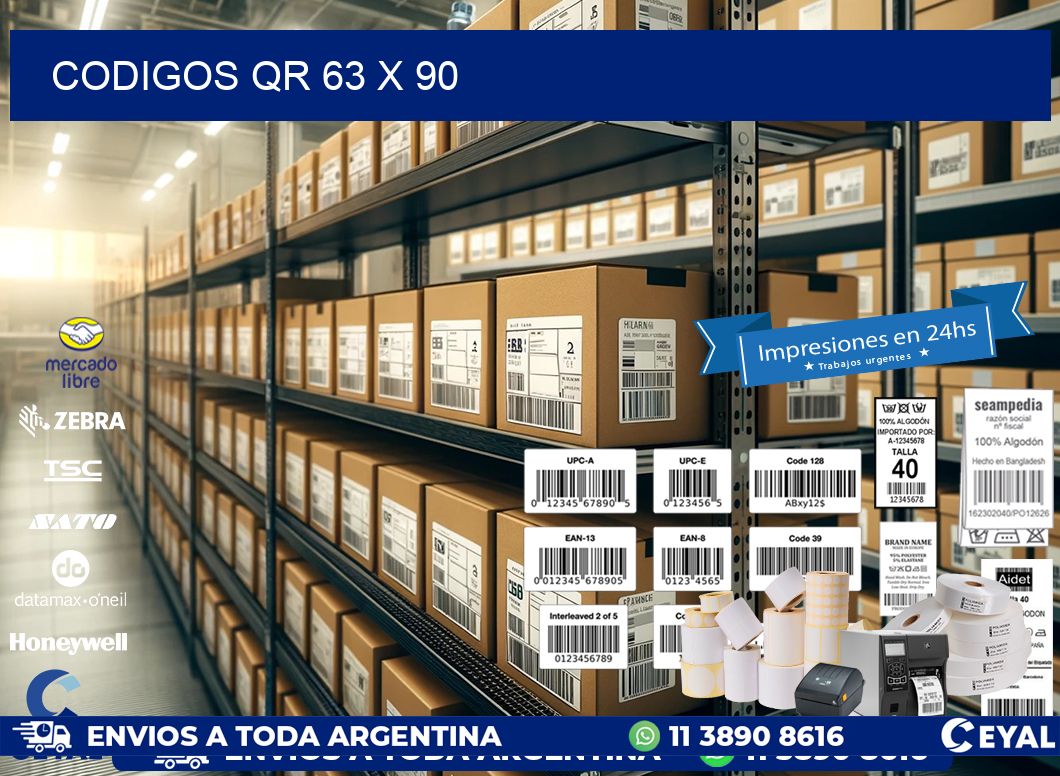 CODIGOS QR 63 x 90