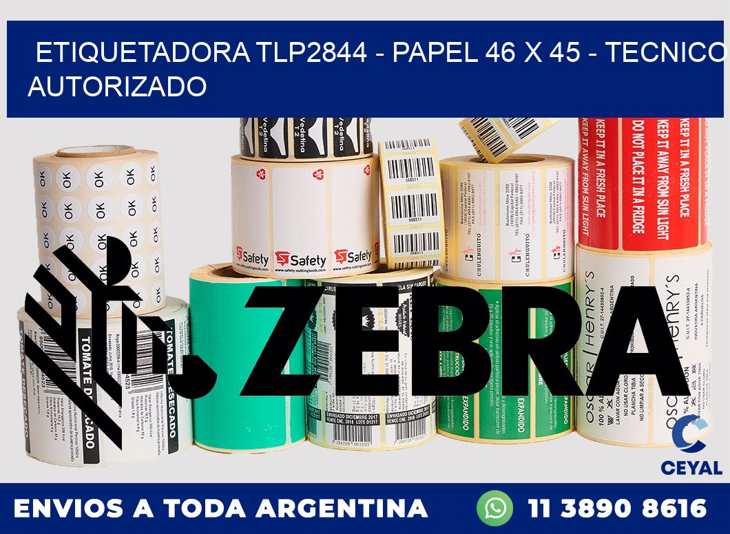 ETIQUETADORA TLP2844 - PAPEL 46 x 45 - TECNICO AUTORIZADO