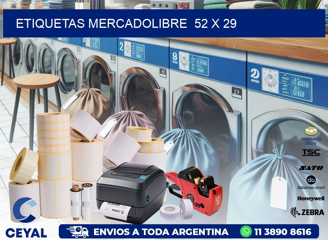 ETIQUETAS MERCADOLIBRE  52 x 29