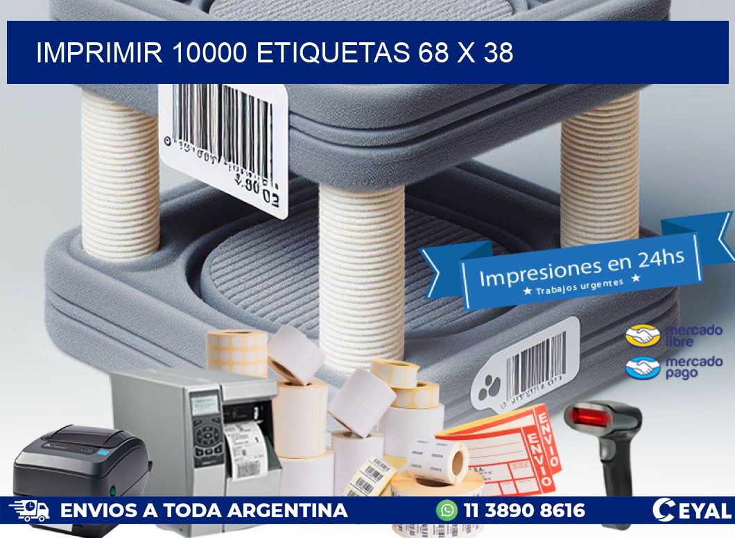 IMPRIMIR 10000 ETIQUETAS 68 x 38