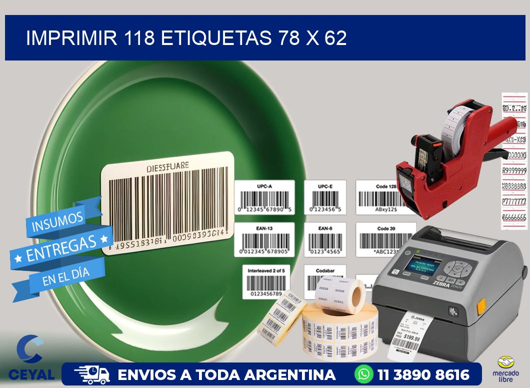 IMPRIMIR 118 ETIQUETAS 78 x 62