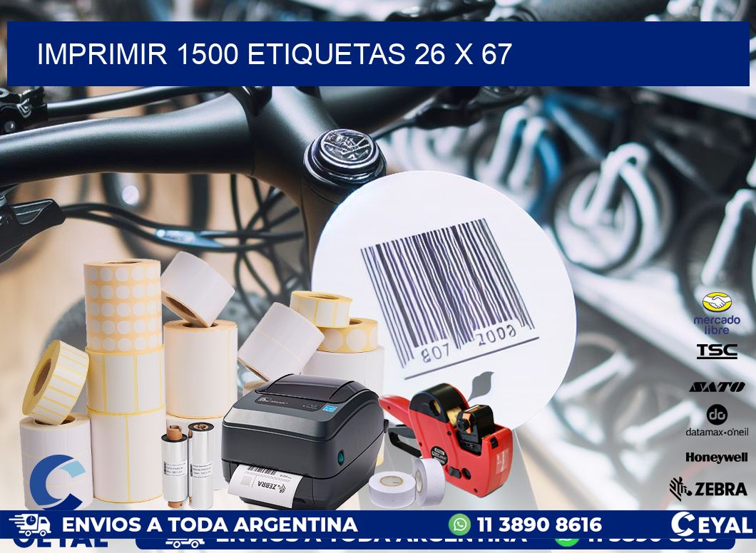 IMPRIMIR 1500 ETIQUETAS 26 x 67