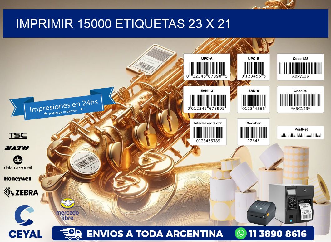 IMPRIMIR 15000 ETIQUETAS 23 x 21