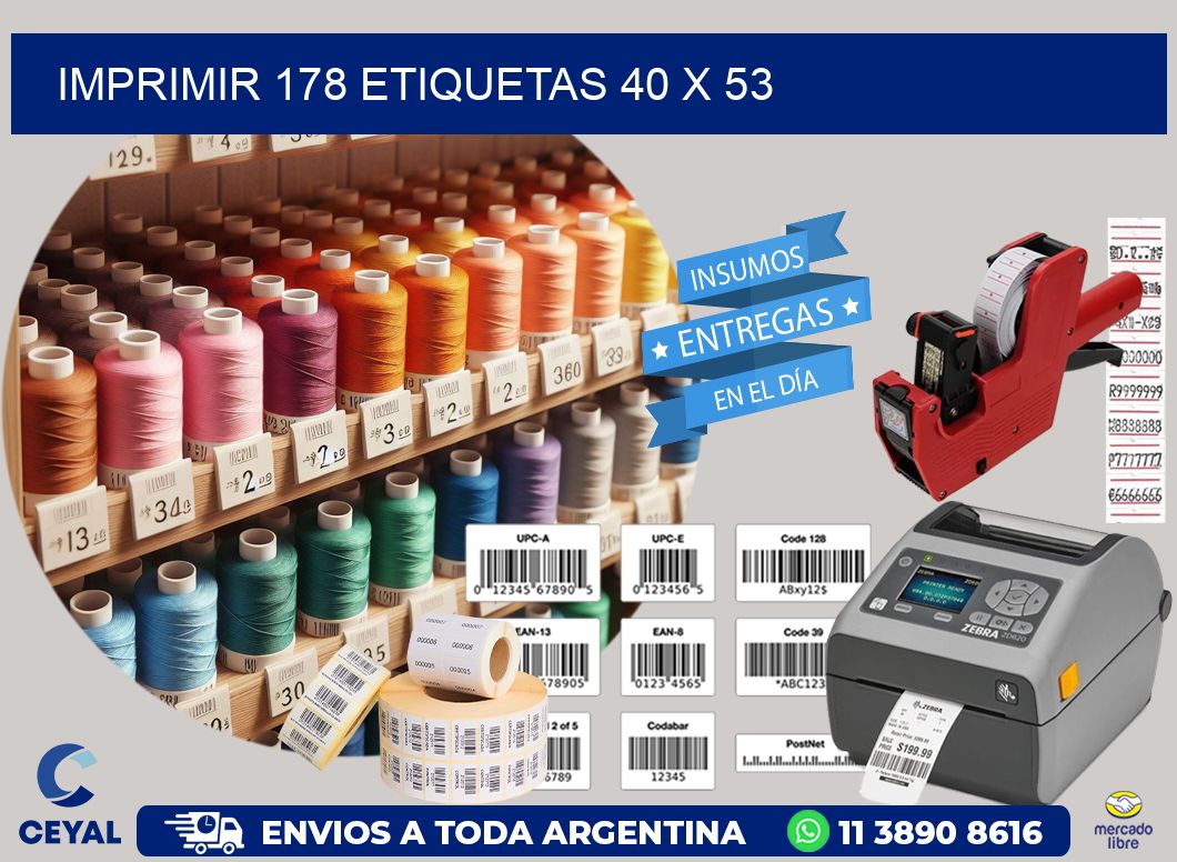 IMPRIMIR 178 ETIQUETAS 40 x 53