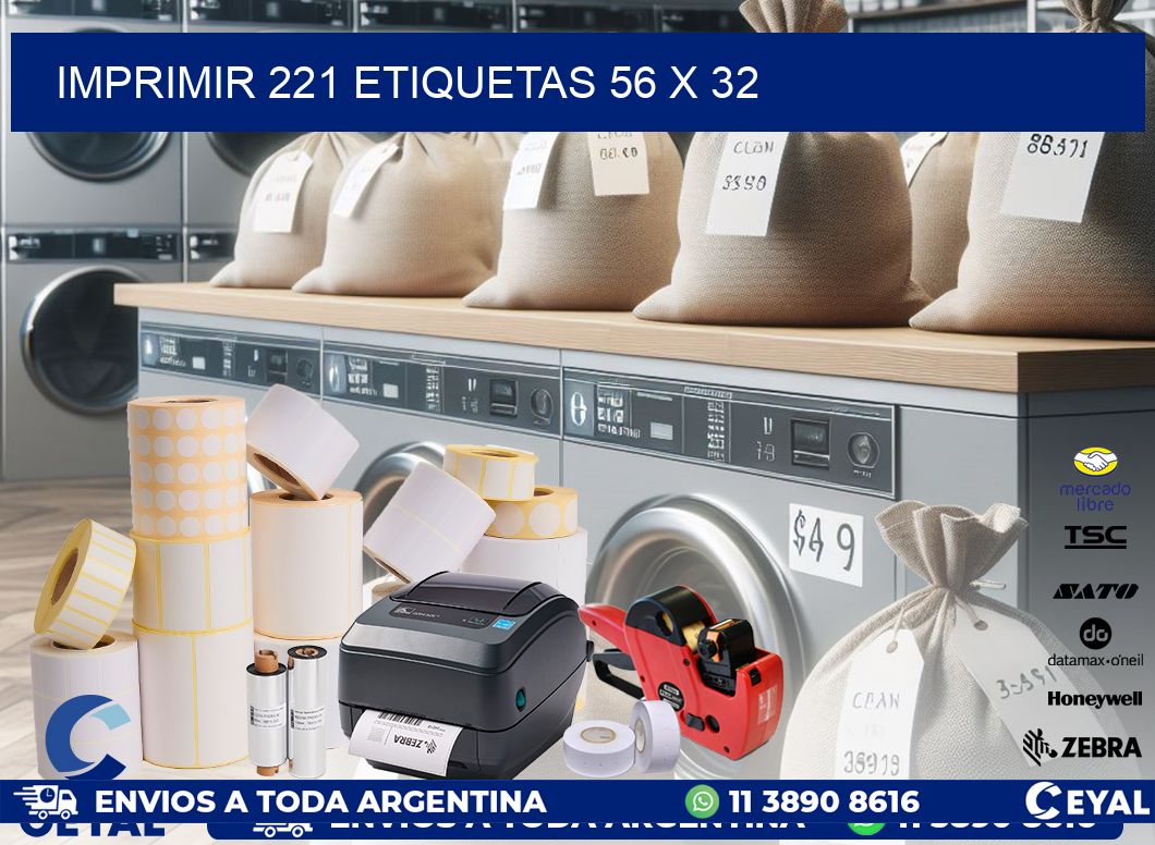 IMPRIMIR 221 ETIQUETAS 56 x 32