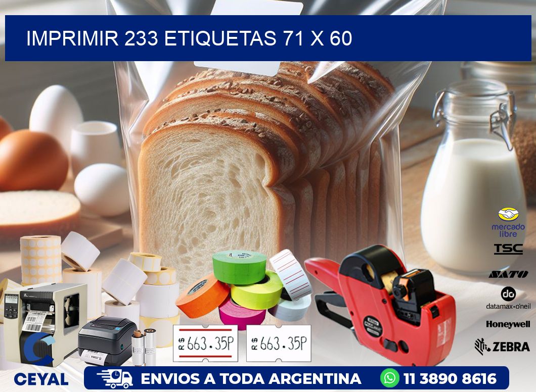 IMPRIMIR 233 ETIQUETAS 71 x 60