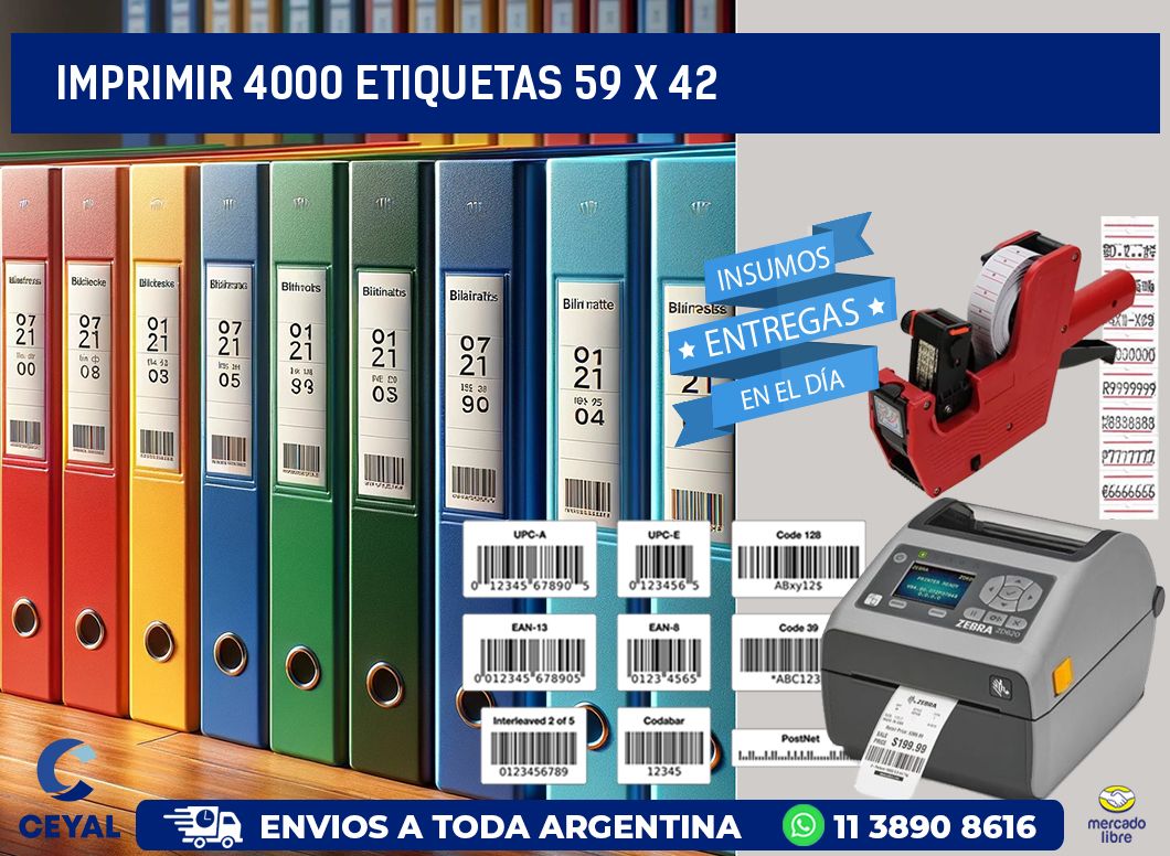 IMPRIMIR 4000 ETIQUETAS 59 x 42