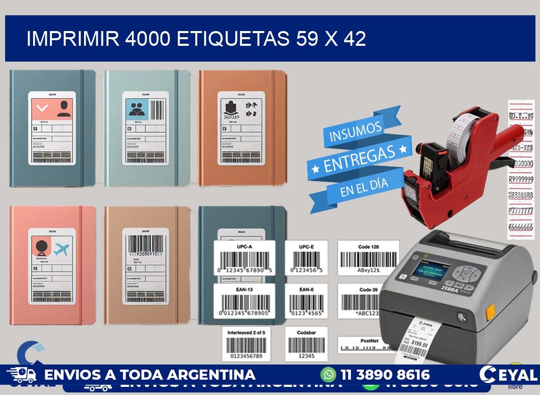 IMPRIMIR 4000 ETIQUETAS 59 x 42