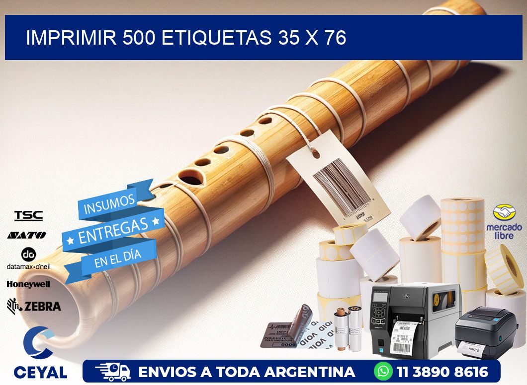 IMPRIMIR 500 ETIQUETAS 35 x 76