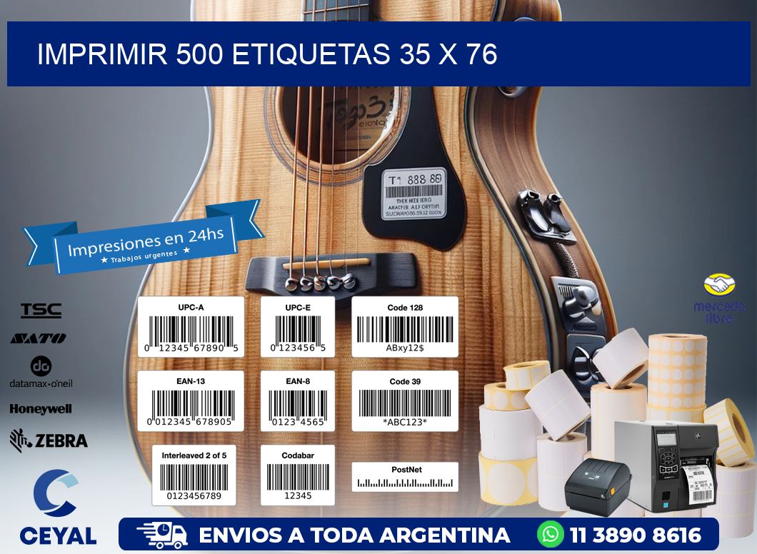 IMPRIMIR 500 ETIQUETAS 35 x 76