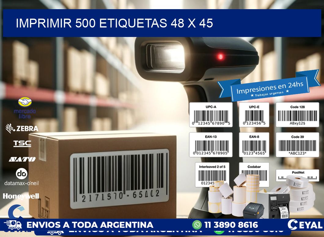 IMPRIMIR 500 ETIQUETAS 48 x 45