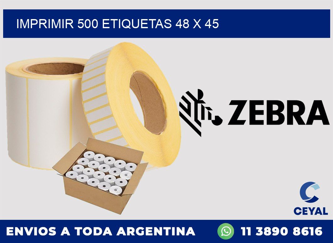 IMPRIMIR 500 ETIQUETAS 48 x 45