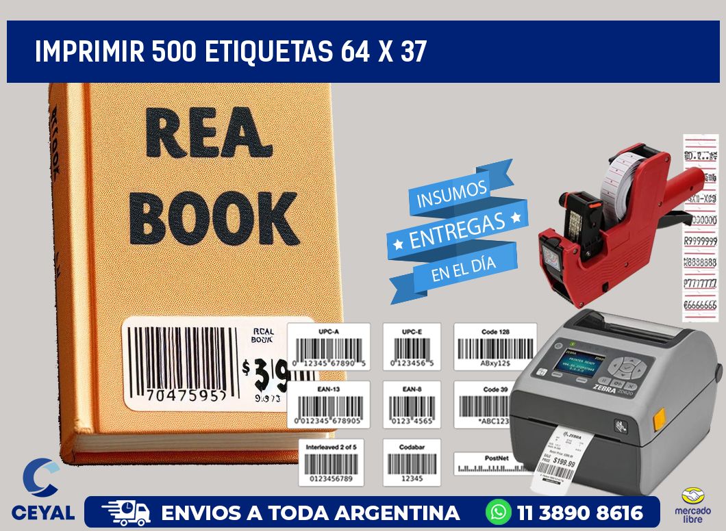 IMPRIMIR 500 ETIQUETAS 64 x 37