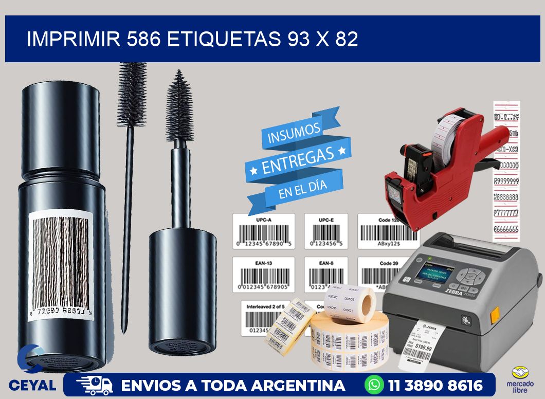 IMPRIMIR 586 ETIQUETAS 93 x 82