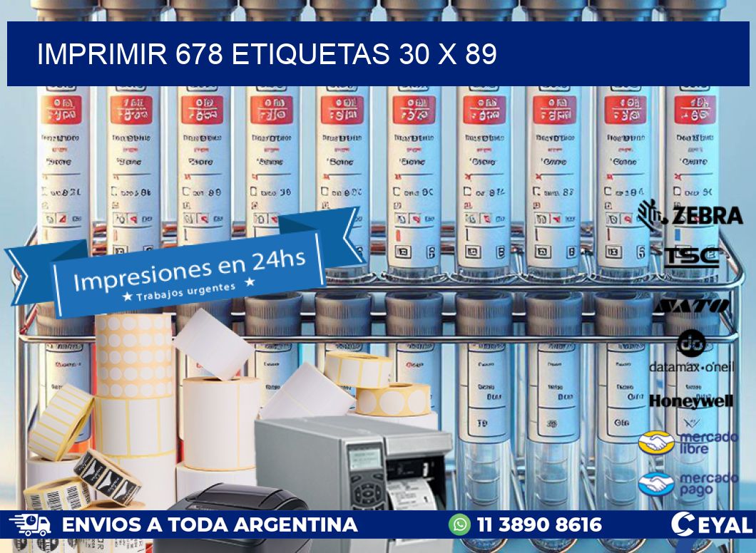 IMPRIMIR 678 ETIQUETAS 30 x 89