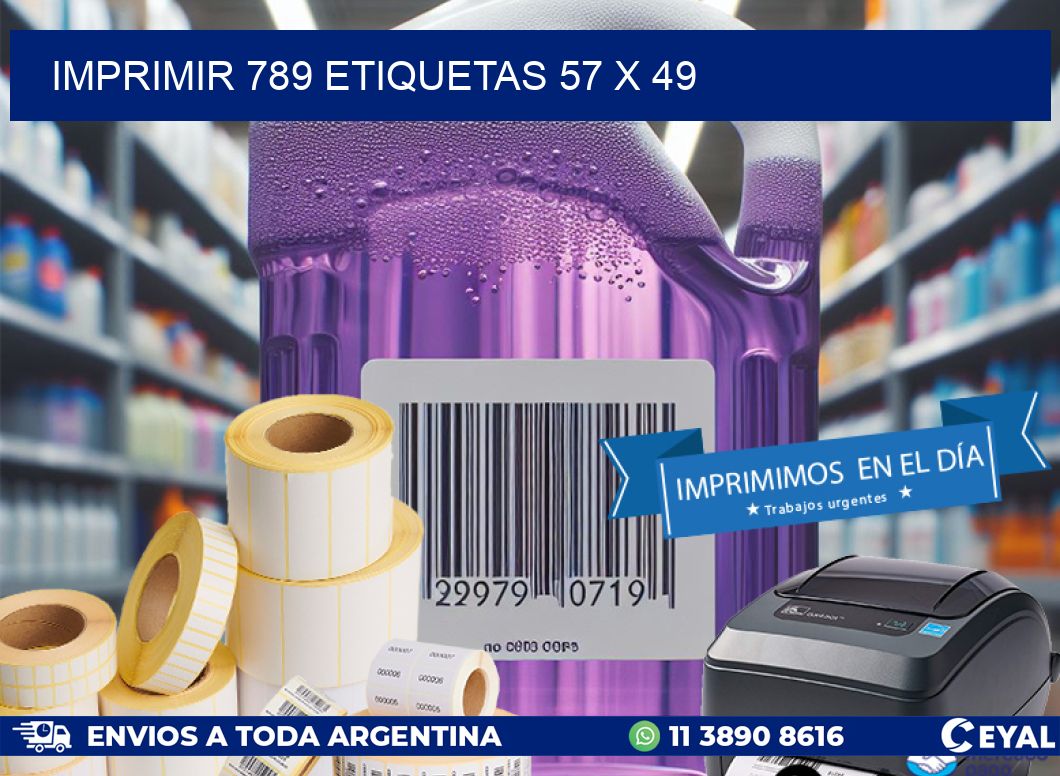 IMPRIMIR 789 ETIQUETAS 57 x 49