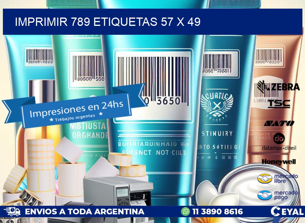 IMPRIMIR 789 ETIQUETAS 57 x 49