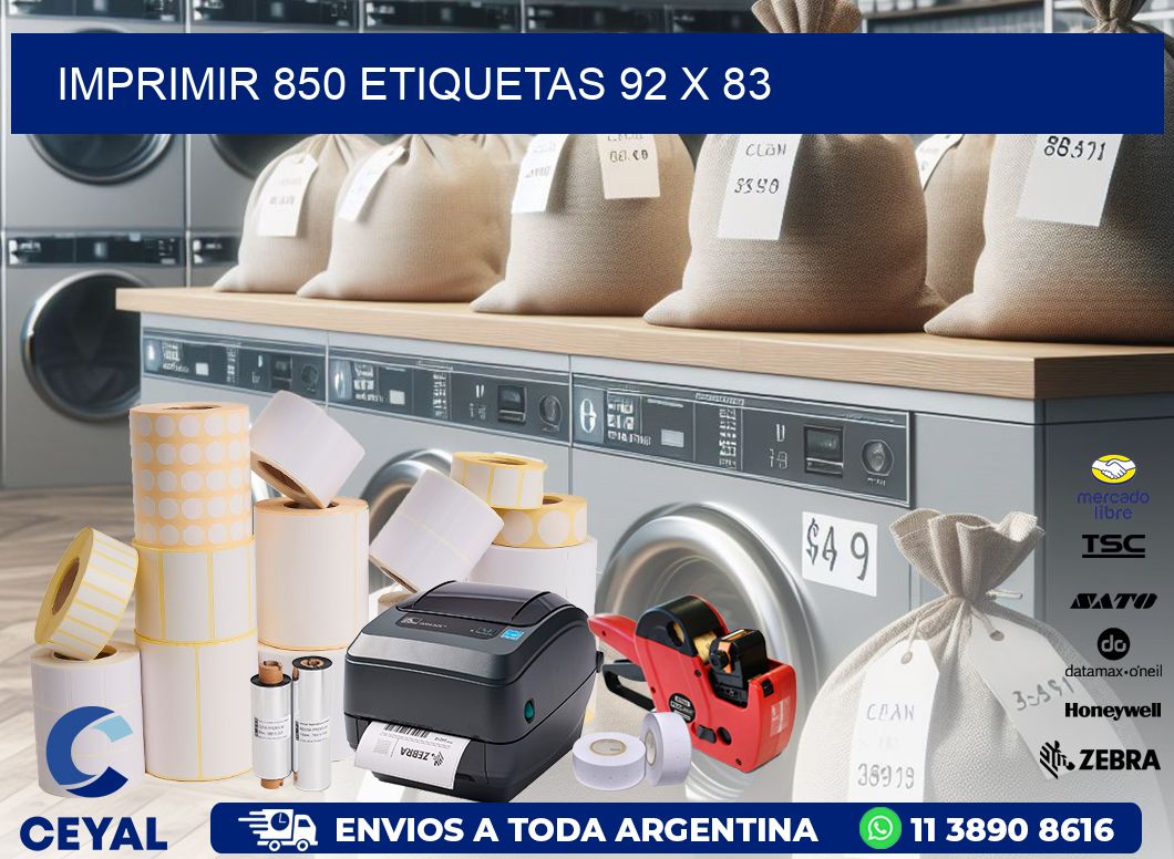 IMPRIMIR 850 ETIQUETAS 92 x 83