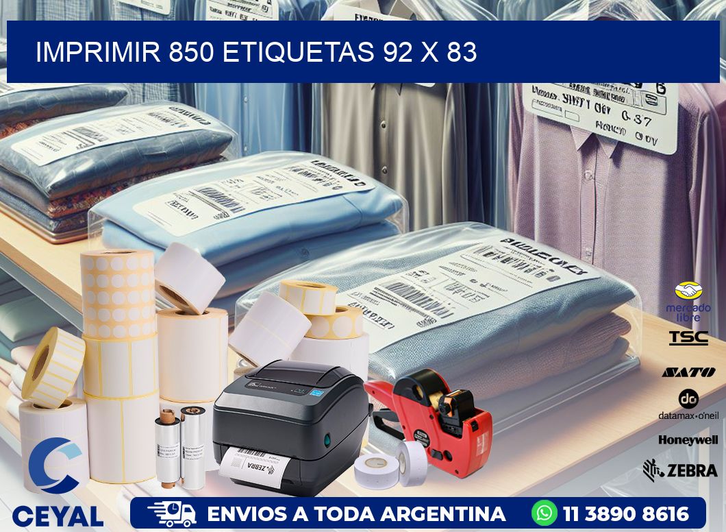 IMPRIMIR 850 ETIQUETAS 92 x 83