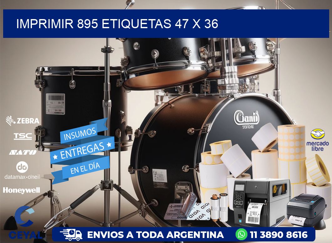 IMPRIMIR 895 ETIQUETAS 47 x 36