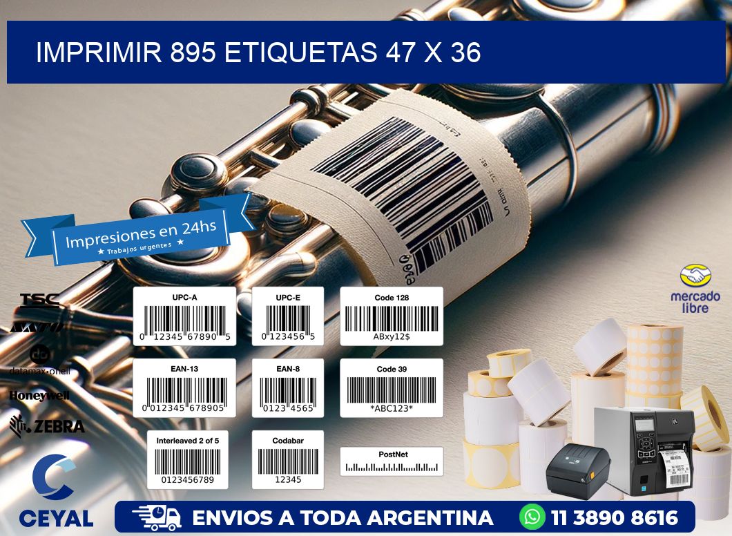 IMPRIMIR 895 ETIQUETAS 47 x 36