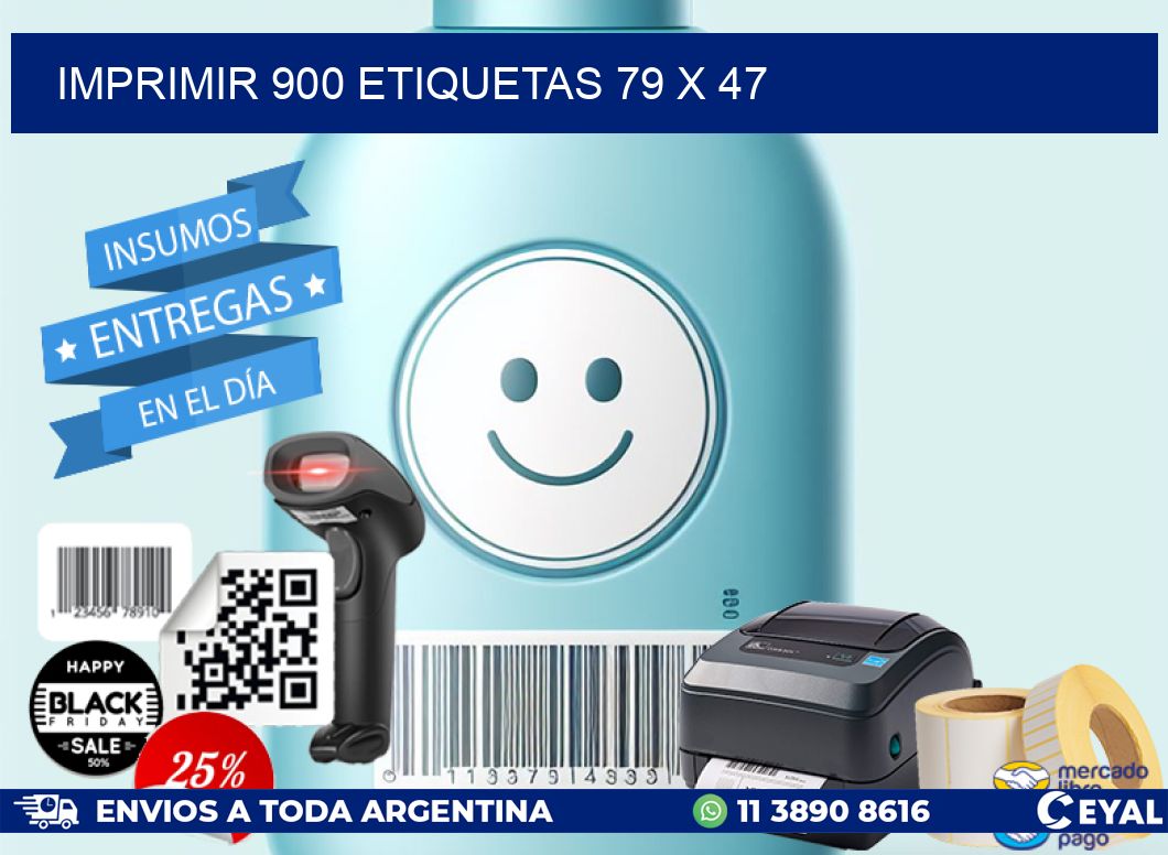 IMPRIMIR 900 ETIQUETAS 79 x 47