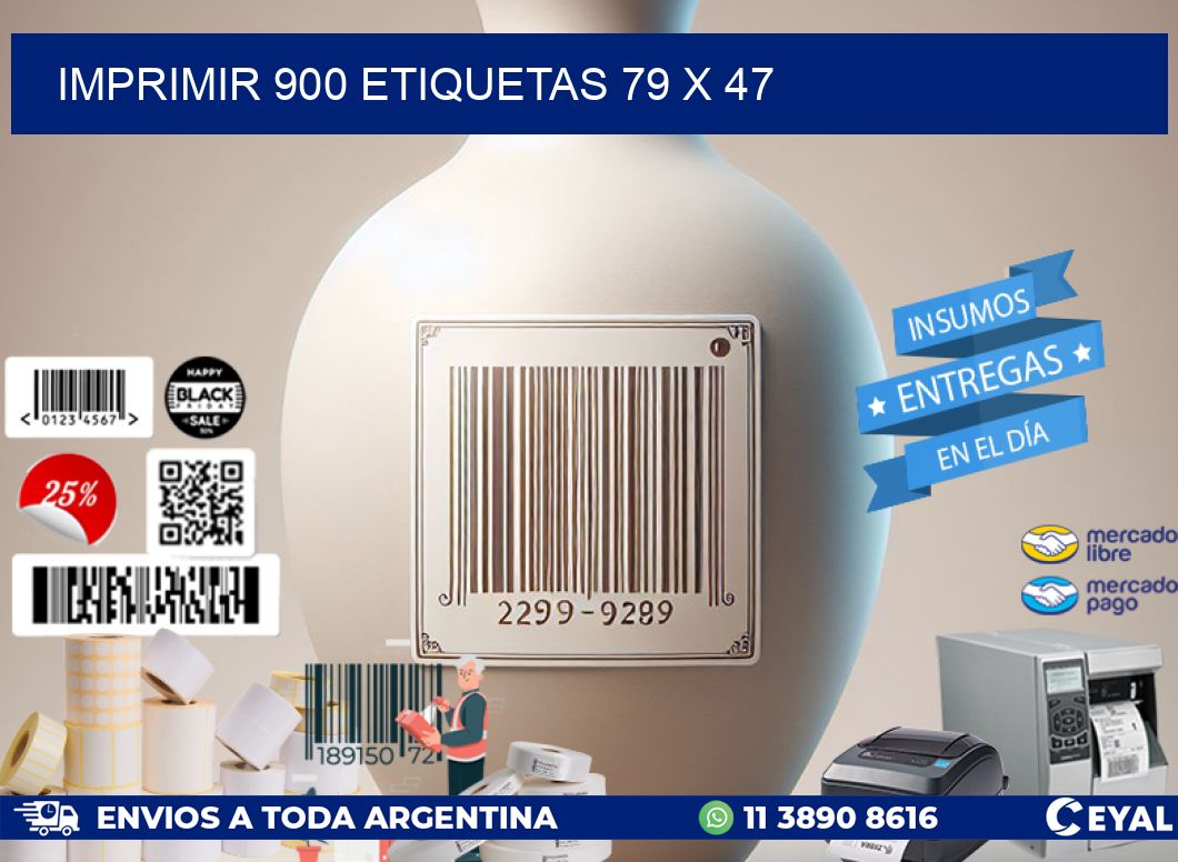 IMPRIMIR 900 ETIQUETAS 79 x 47