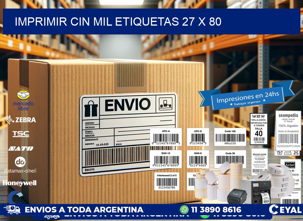 IMPRIMIR CIN MIL ETIQUETAS 27 x 80