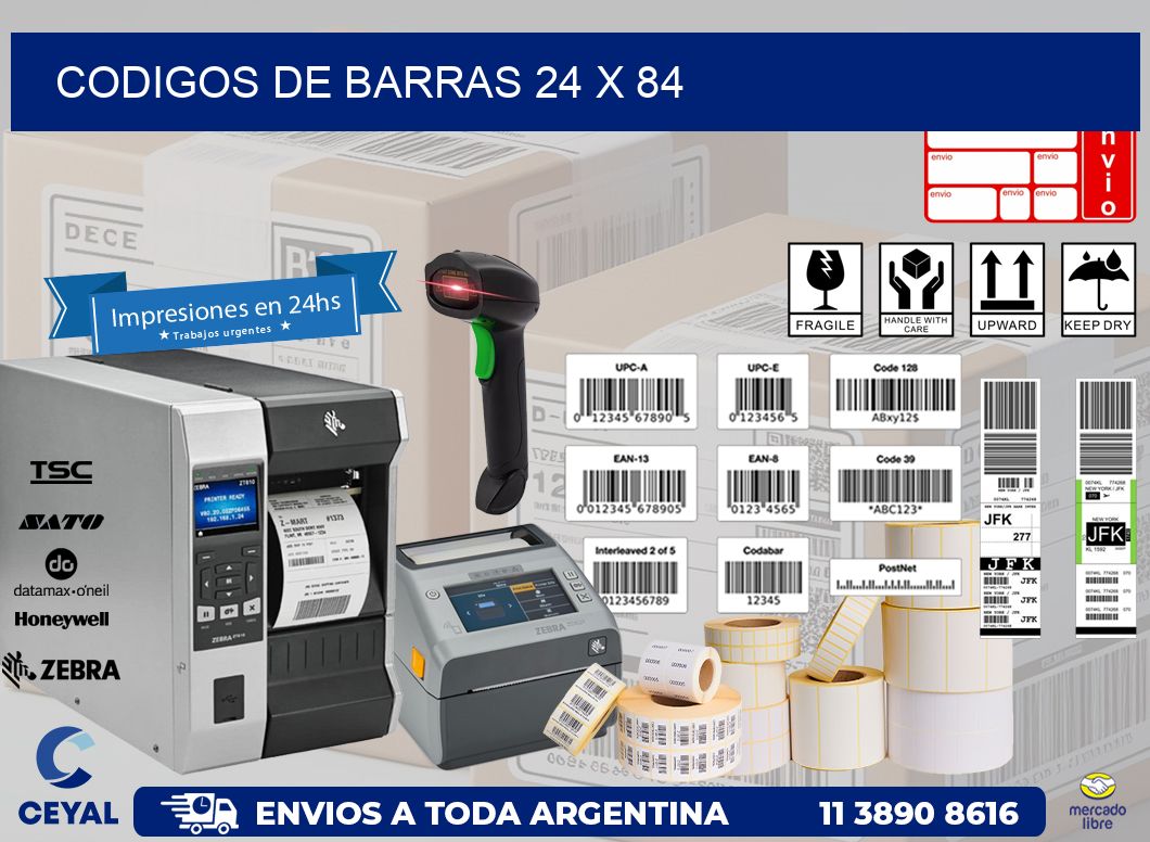 codigos de barras 24 x 84