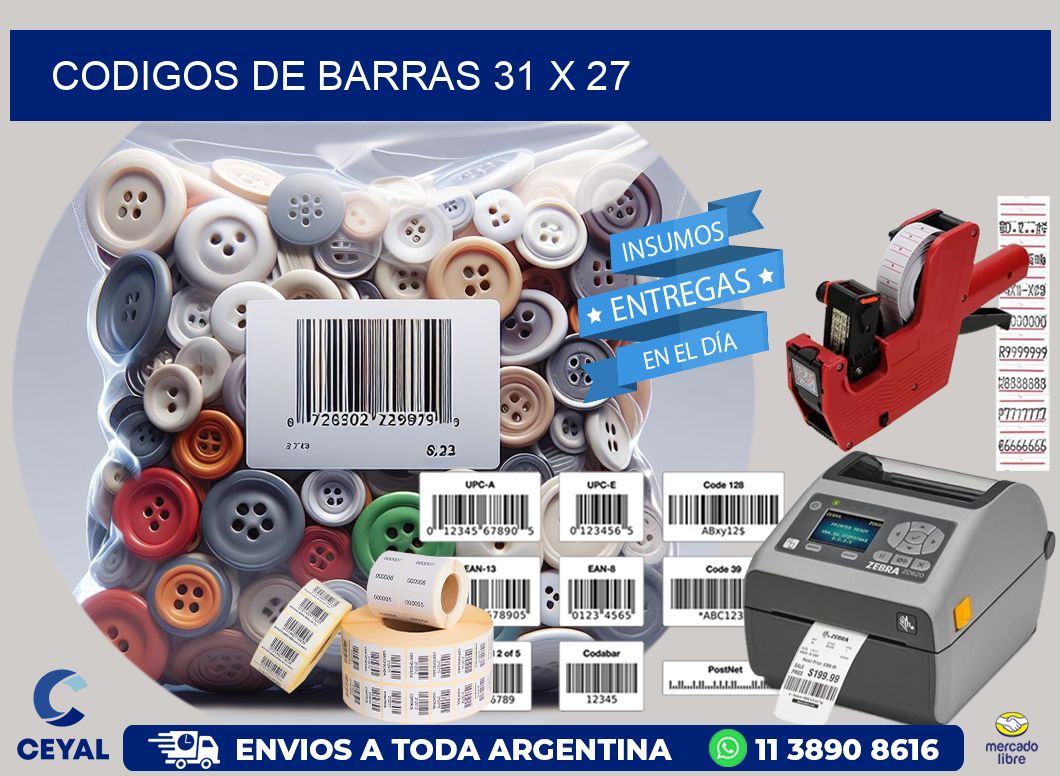 codigos de barras 31 x 27