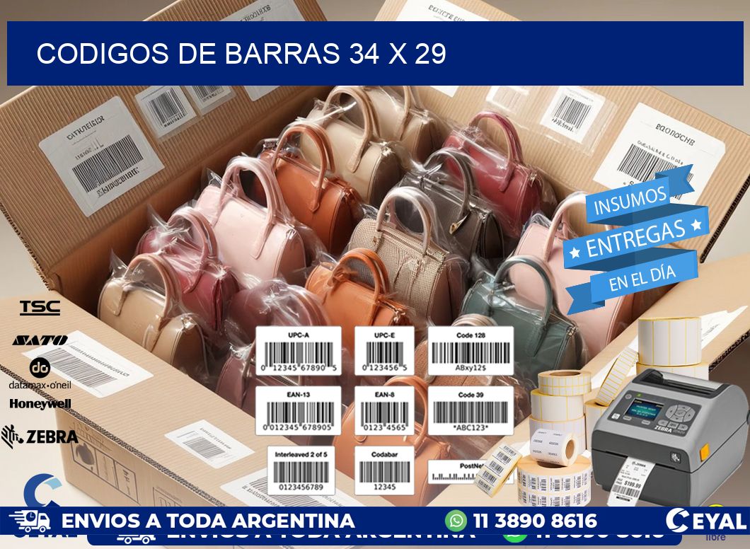 codigos de barras 34 x 29