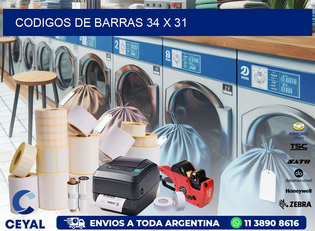 codigos de barras 34 x 31