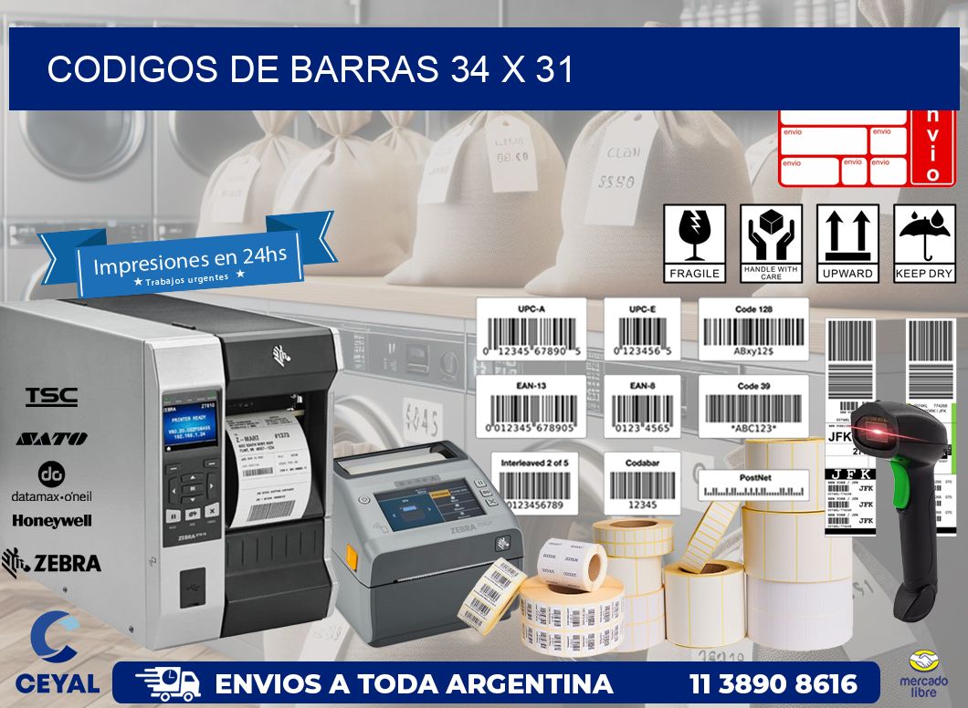 codigos de barras 34 x 31