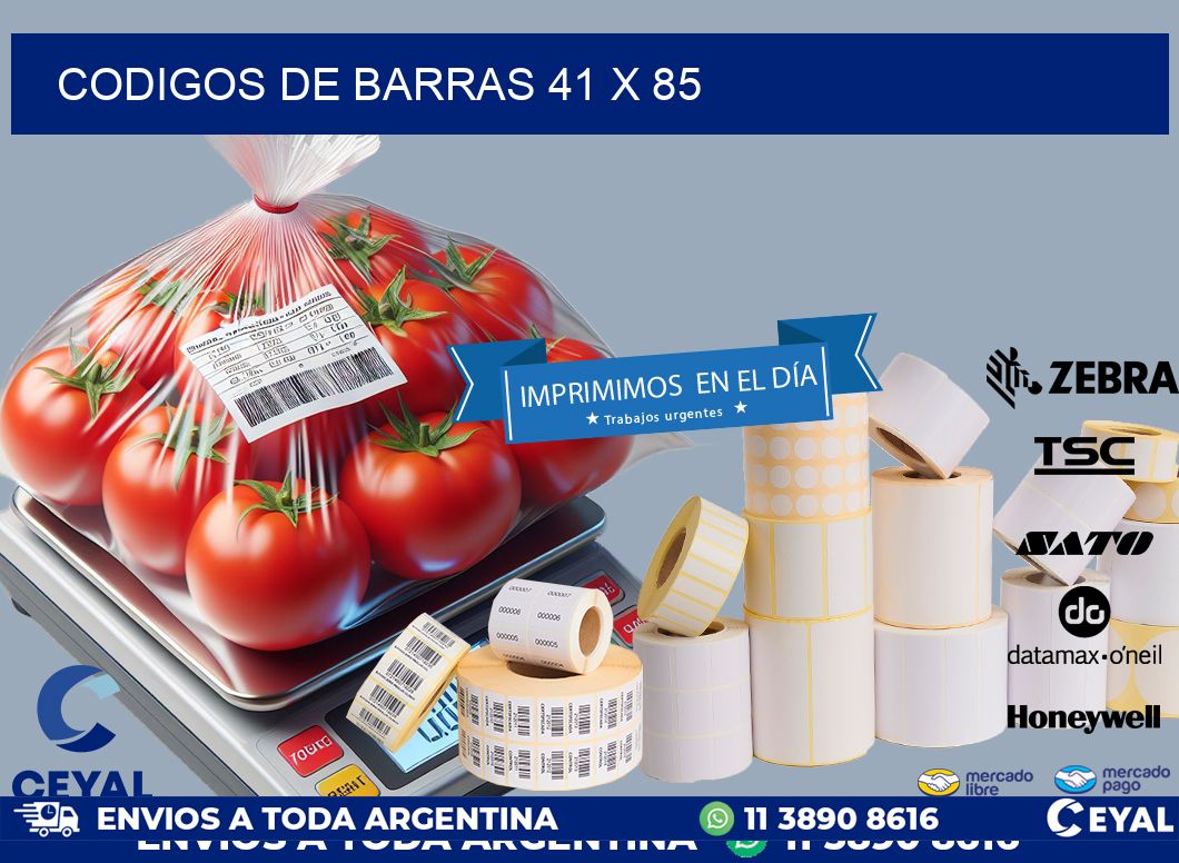 codigos de barras 41 x 85