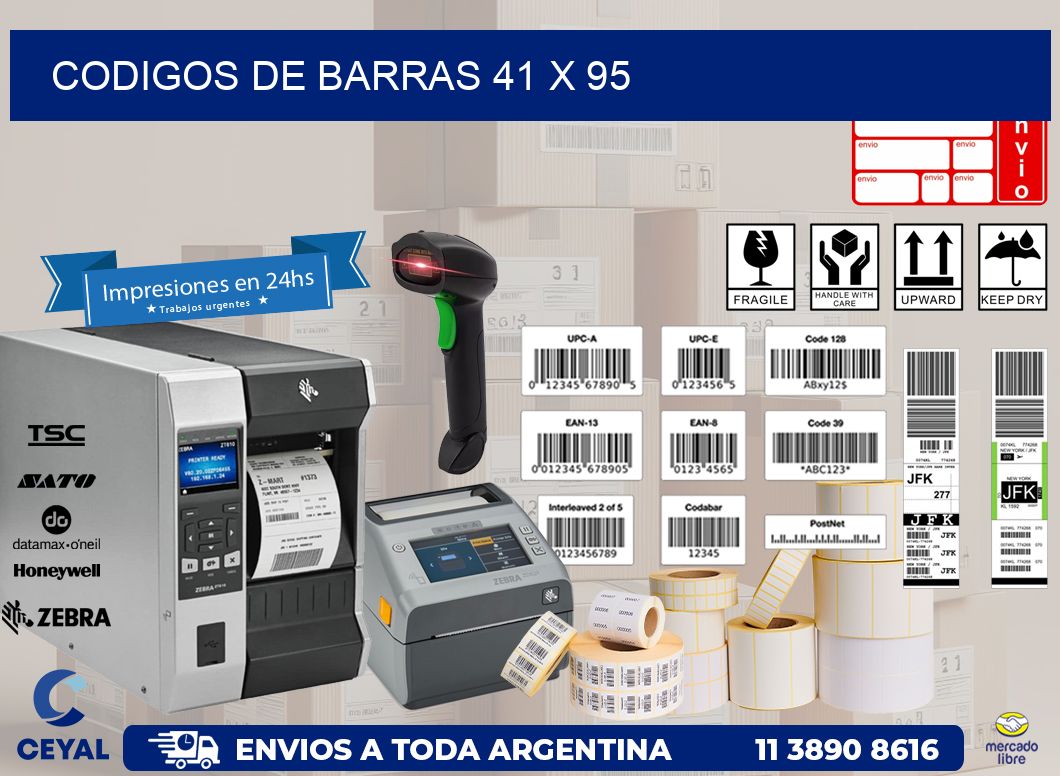 codigos de barras 41 x 95