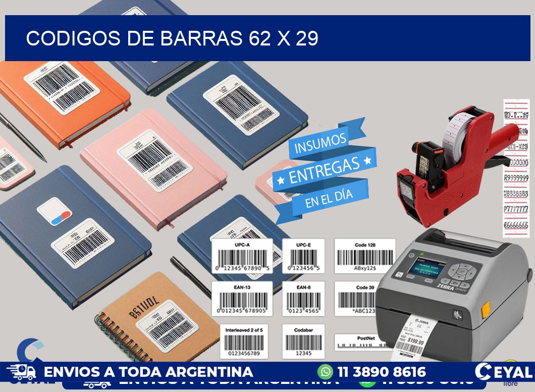 codigos de barras 62 x 29