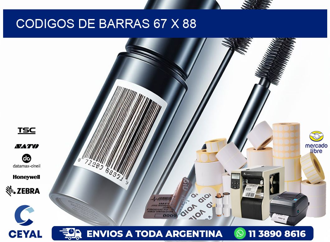 codigos de barras 67 x 88