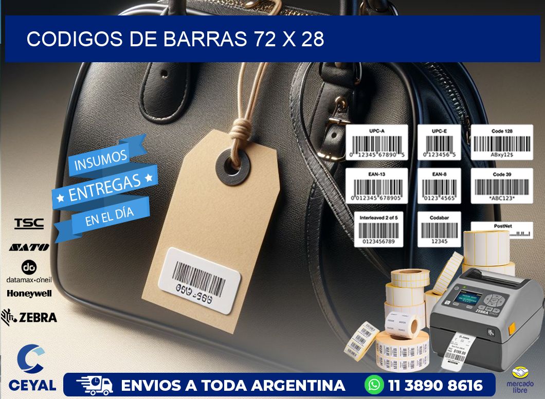 codigos de barras 72 x 28