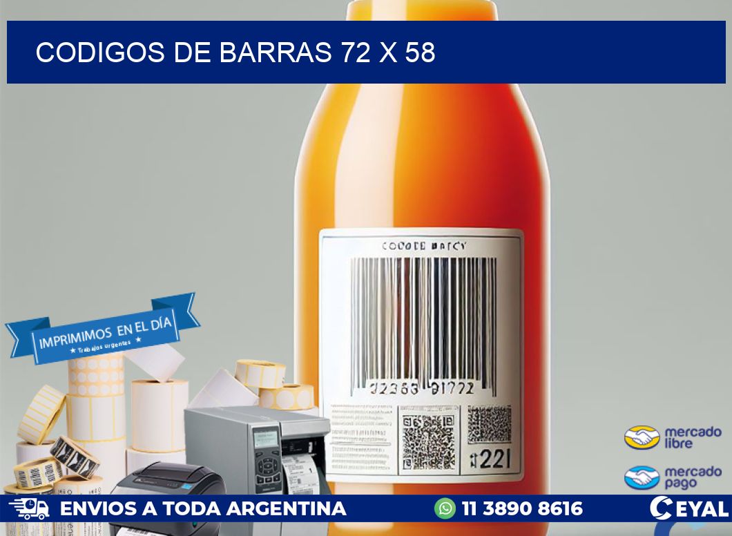 codigos de barras 72 x 58