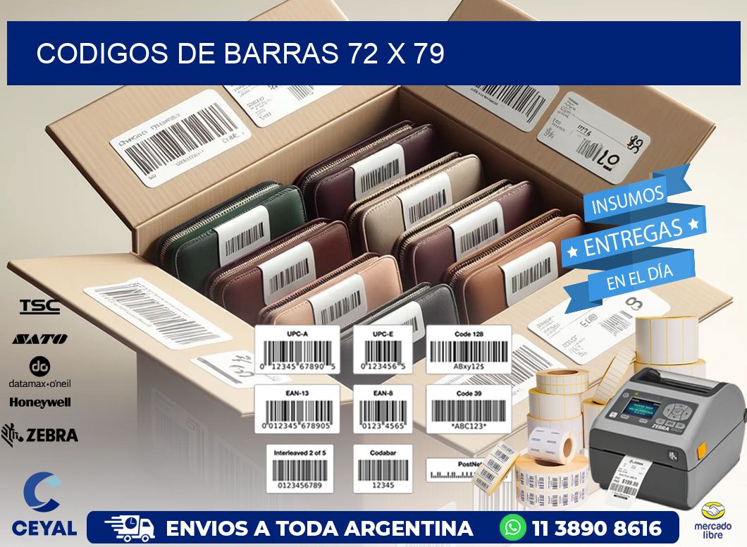 codigos de barras 72 x 79