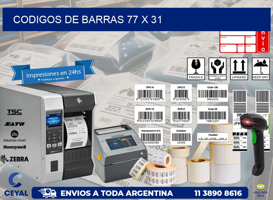 codigos de barras 77 x 31