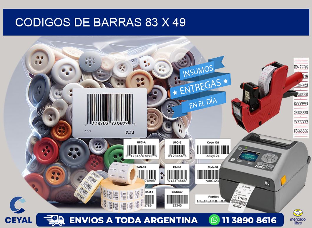 codigos de barras 83 x 49