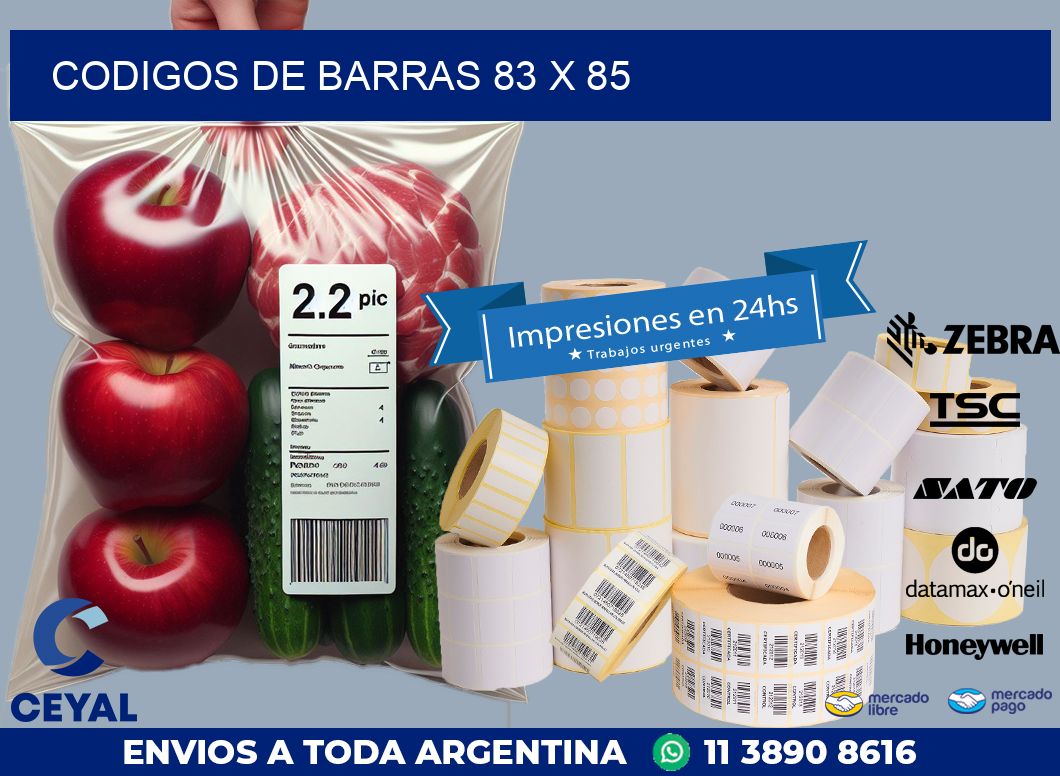 codigos de barras 83 x 85