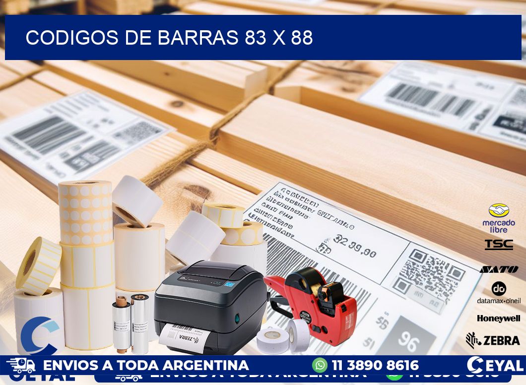 codigos de barras 83 x 88