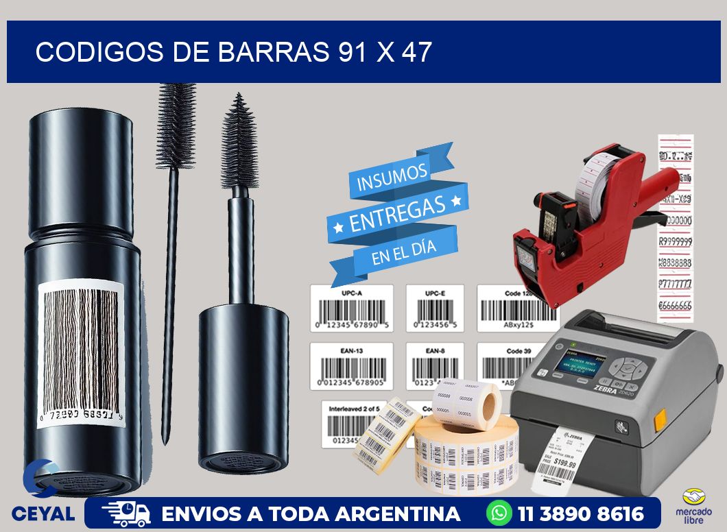 codigos de barras 91 x 47