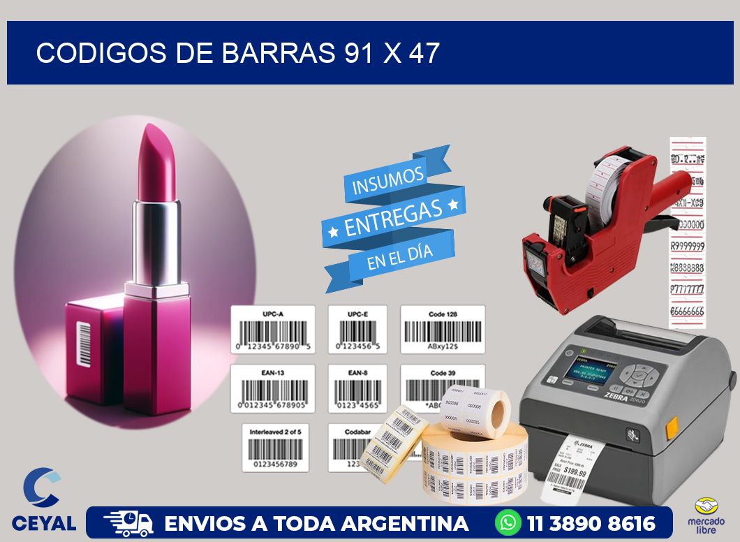 codigos de barras 91 x 47