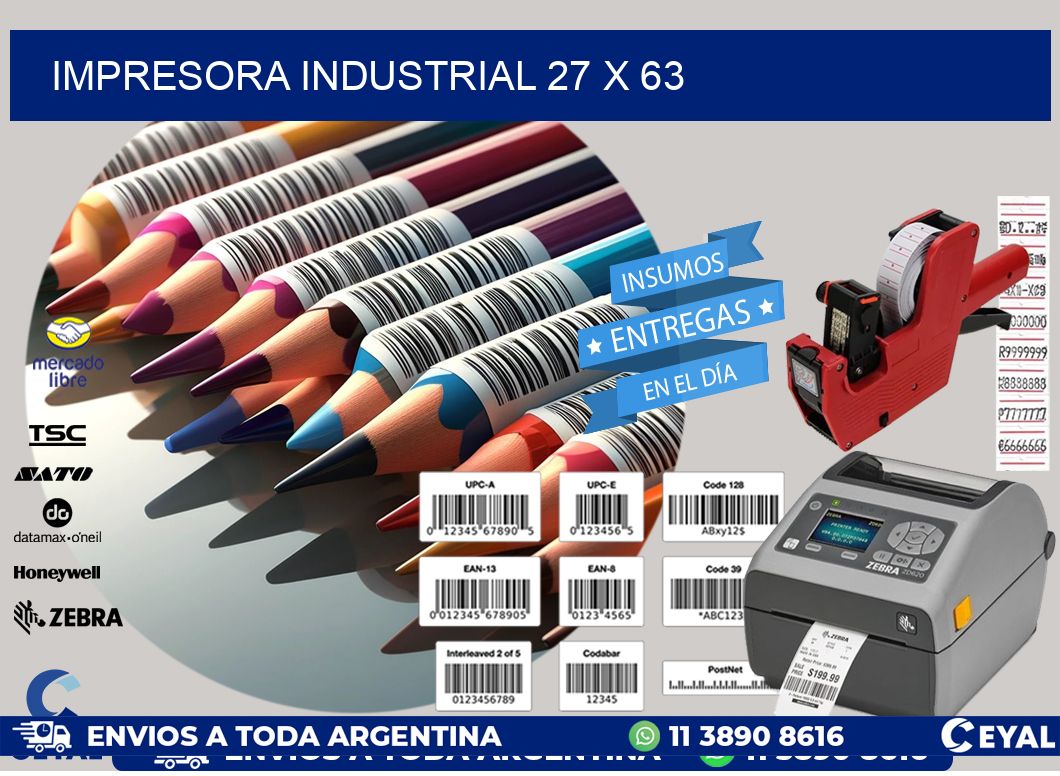 impresora industrial 27 x 63