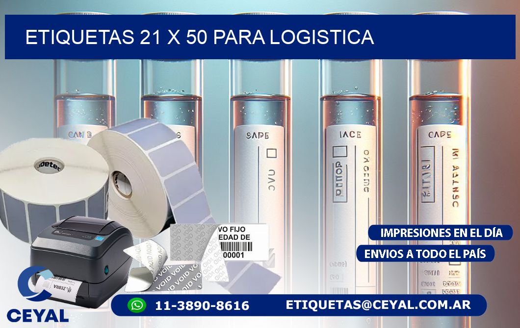 ETIQUETAS 21 x 50 PARA LOGISTICA