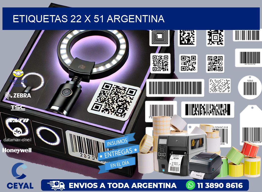 ETIQUETAS 22 x 51 ARGENTINA