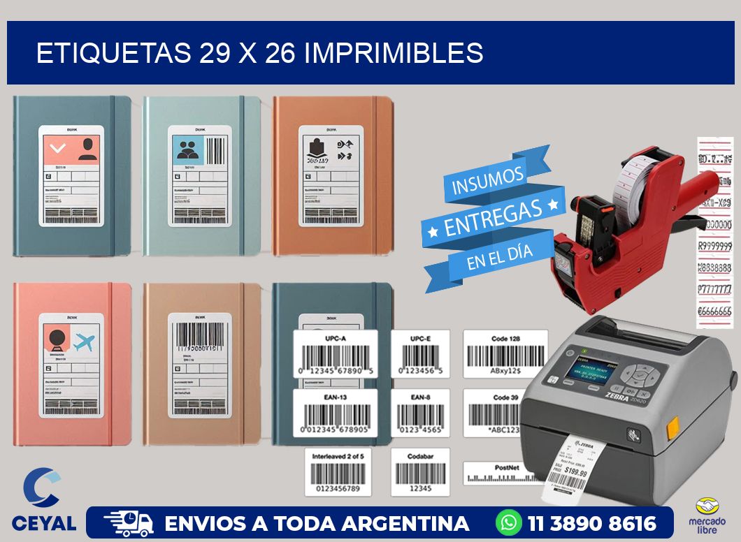 ETIQUETAS 29 x 26 IMPRIMIBLES